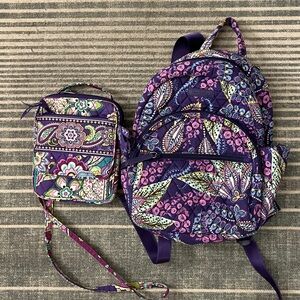 Combo 2Washable Vera Bradley Backpack +Cross body Purse. I Love creating looks!🥰